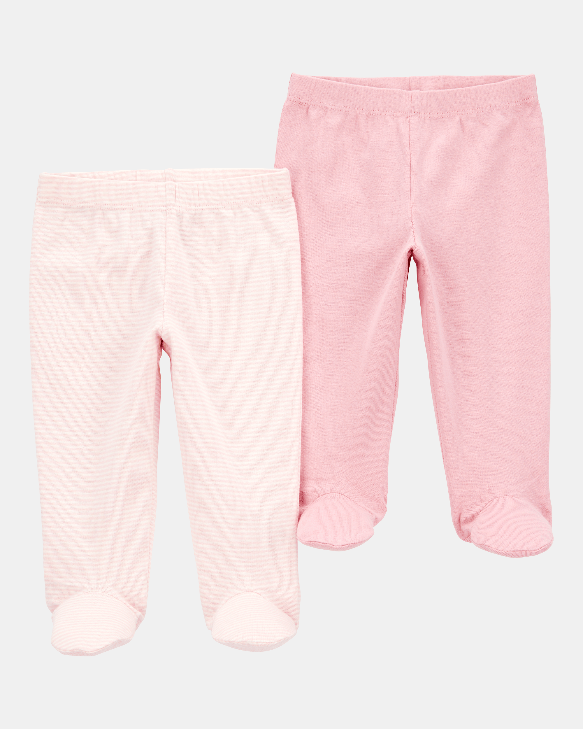Pack dos pantalones algodón rosados NB