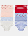 Pack of 10 undies, strawberries on blue