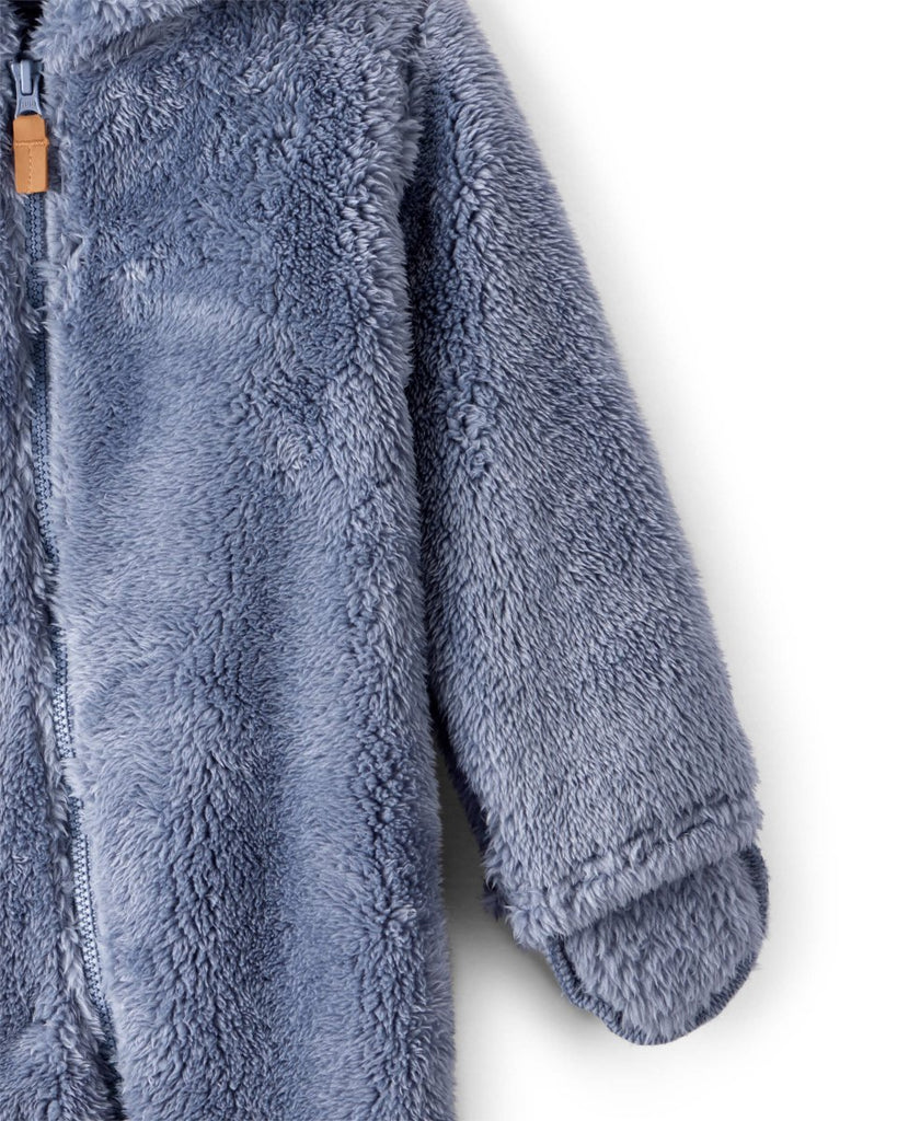 Astronauta abrigo para bebé con diseño azul liso con sherpa - Carter's