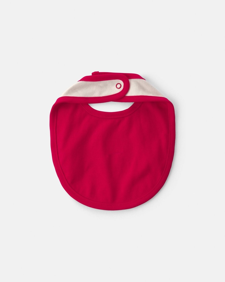 Babero «Baby's First Christmas», rojo y crema - Carter's