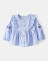 Blue long sleeve blouse