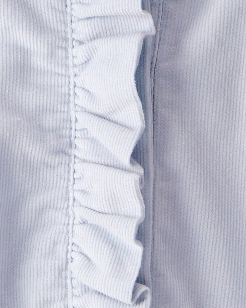 Body camisa de pana manga larga azul - Carter's