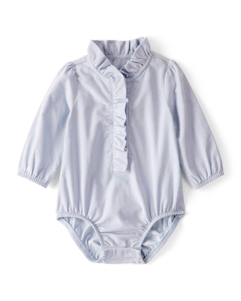 Body camisa de pana manga larga azul - Carter's