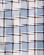 Body de moda de algodón con botones a cuadros azul - Carter's