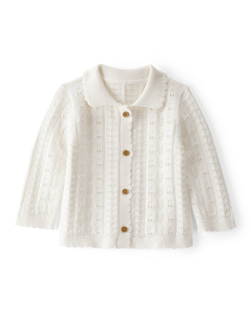 Cárdigan color marfil para bebé niña - Carter's