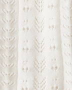 Cárdigan ivory de manga larga con botones - Carter's