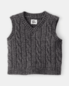 Grey knitted vest