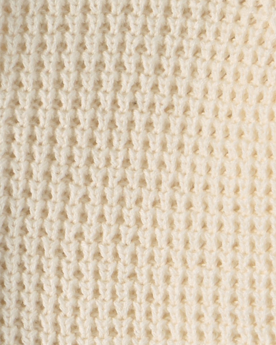 Chaqueta de punto con capucha y orejas de oso, marfil - Carter's