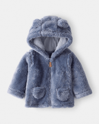 Chaqueta de sherpa azul - Carter's