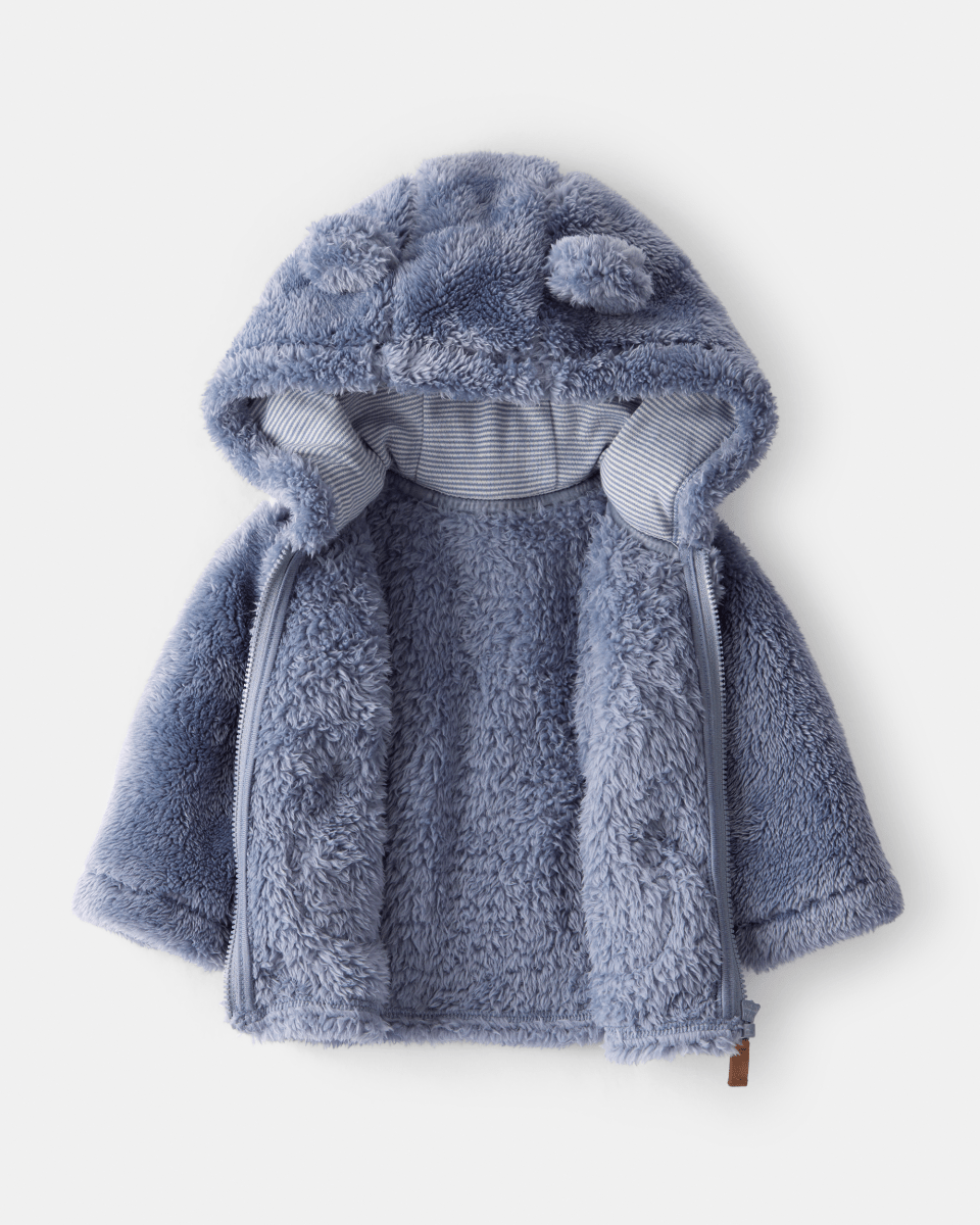 Chaqueta de sherpa azul - Carter's