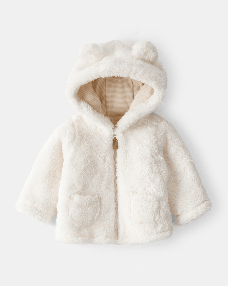 Chaqueta de sherpa blanco - Carter's