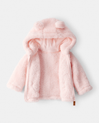 Chaqueta de sherpa rosa - Carter's