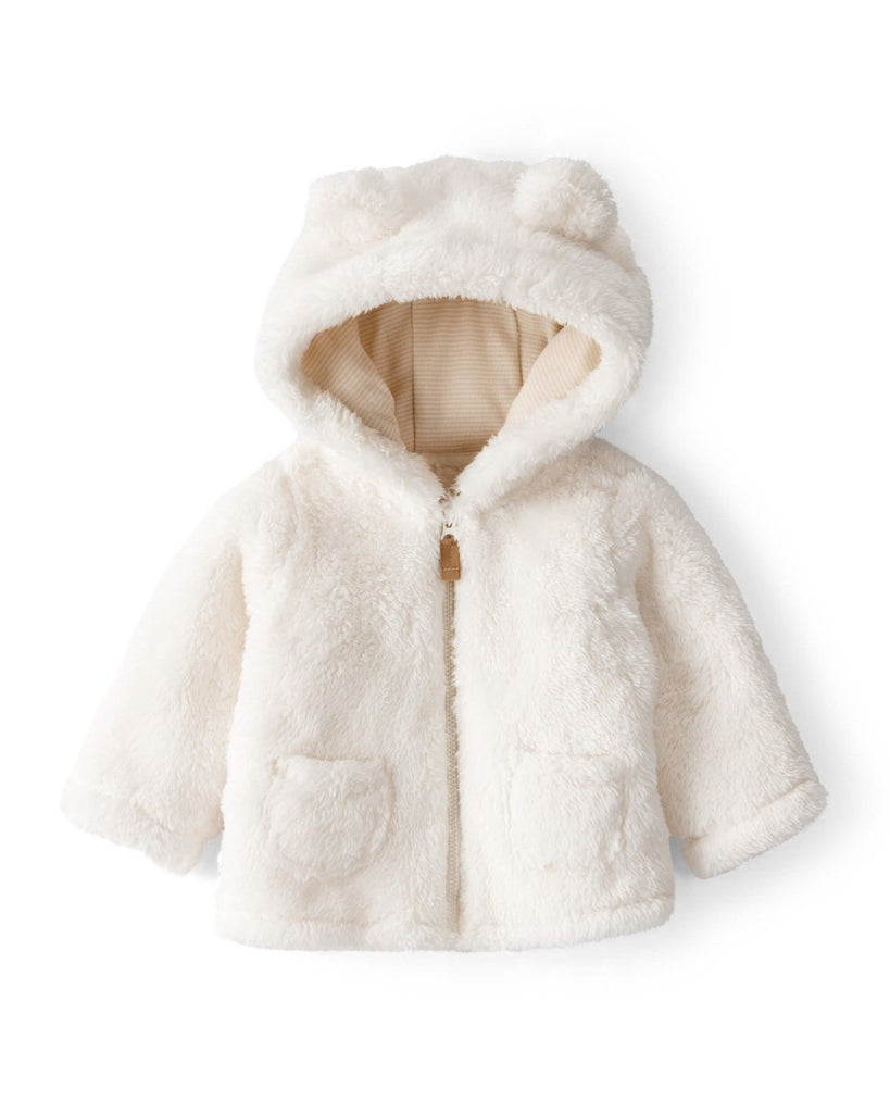 Chaqueta para bebé con diseño liso con sherpa - Carter's