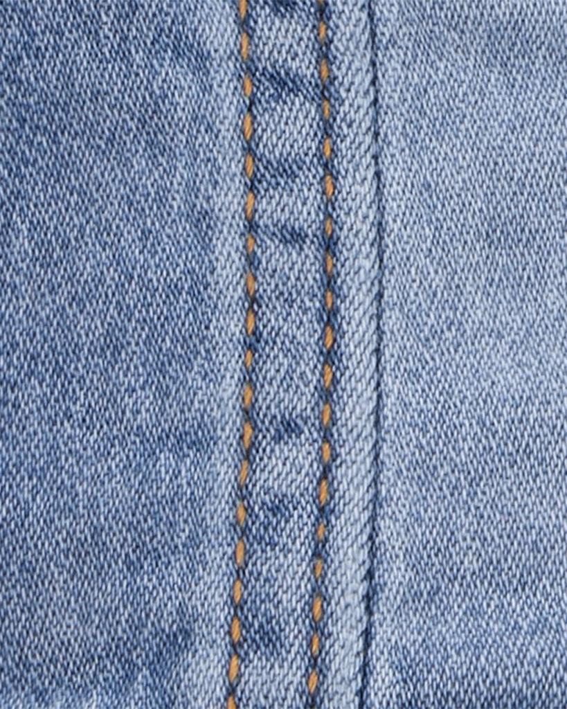 Chaqueta vaquera azul claro para bebé niña - Carter's