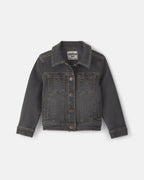 Chaqueta vaquera elástica, lavado gris oscuro - Carter's