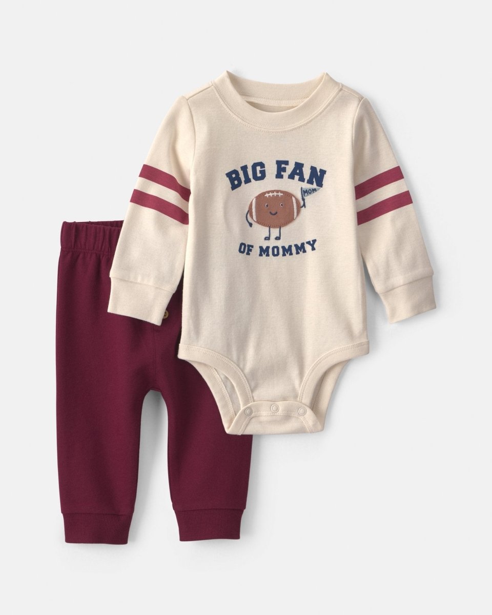 Conjunto 2 piezas, body «Big Fan Of Mommy» y pantalón - Carter's