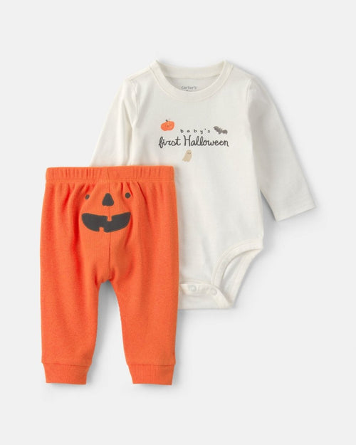 Conjunto 2 piezas, body y pantalón, primer Halloween