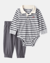 2-piece striped set