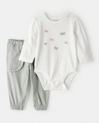 Conjunto 2 piezas con diseño mariposas - Carter's
