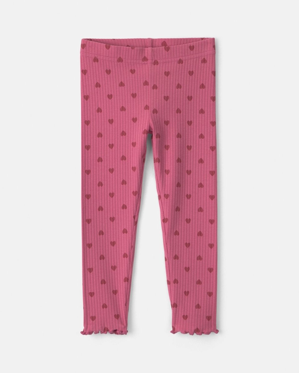 Conjunto 2 piezas de polar, camiseta y pantalón, corazones - Carter's