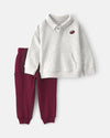 Conjunto 2 piezas de polar, sudadera y jogger, fútbol