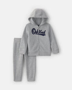 Conjunto 2 piezas de polar, sudadera y pantalón, gris - Carter's
