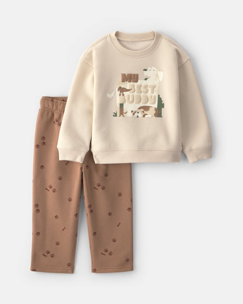 Conjunto 2 piezas de polar, sudadera y pantalón, perros - Carter's