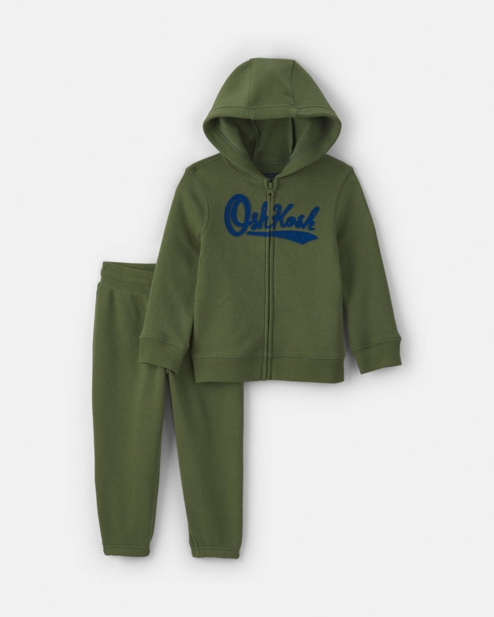 Conjunto 2 piezas de polar, sudadera y pantalón, verde - Carter's