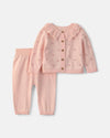 Conjunto 2 piezas, jersey con cuello y pantalón, ovejas