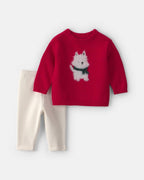 Conjunto 2 piezas, jersey de perrito y pantalón en rojo - Carter's