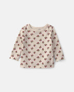 Conjunto 2 piezas, peto de gasa con lazos y camiseta floral - Carter's