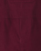 Conjunto 2 piezas, peto de pana burdeos y camiseta - Carter's
