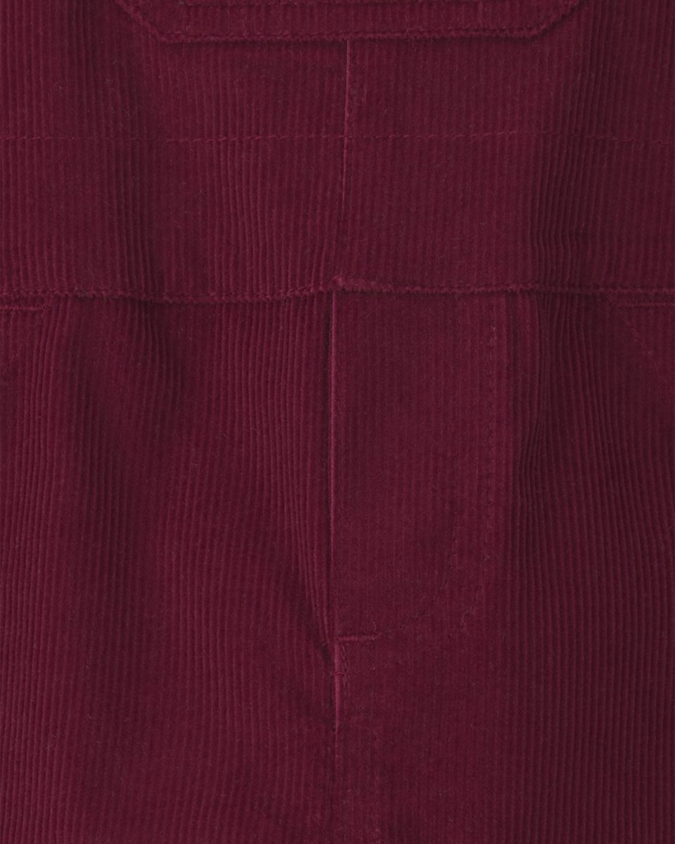Conjunto 2 piezas, peto de pana burdeos y camiseta - Carter's