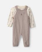 Conjunto 2 piezas, peto de pana y camiseta de osos - Carter's