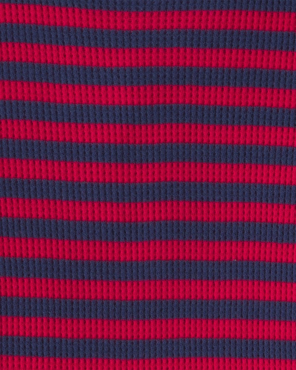 Conjunto 2 piezas, peto de sarga y camiseta térmica a rayas - Carter's