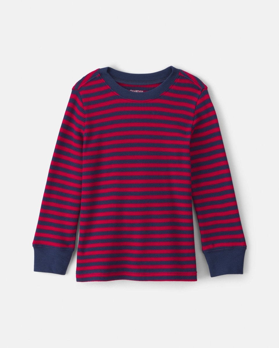 Conjunto 2 piezas, peto de sarga y camiseta térmica azul - Carter's