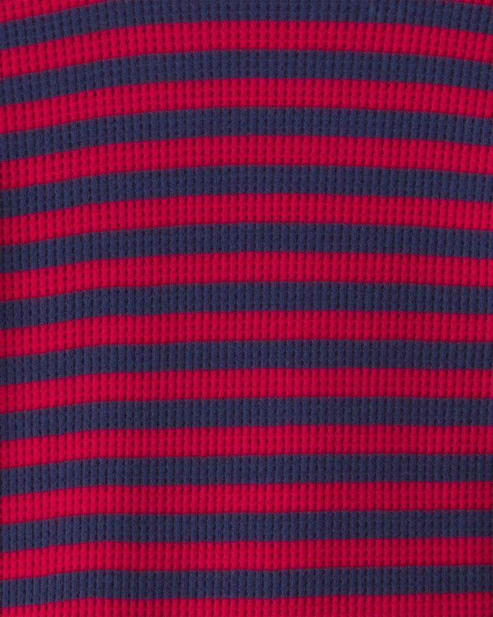 Conjunto 2 piezas, peto de sarga y camiseta térmica azul - Carter's