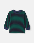 Conjunto 2 piezas, peto vaquero a rayas y camiseta - Carter's