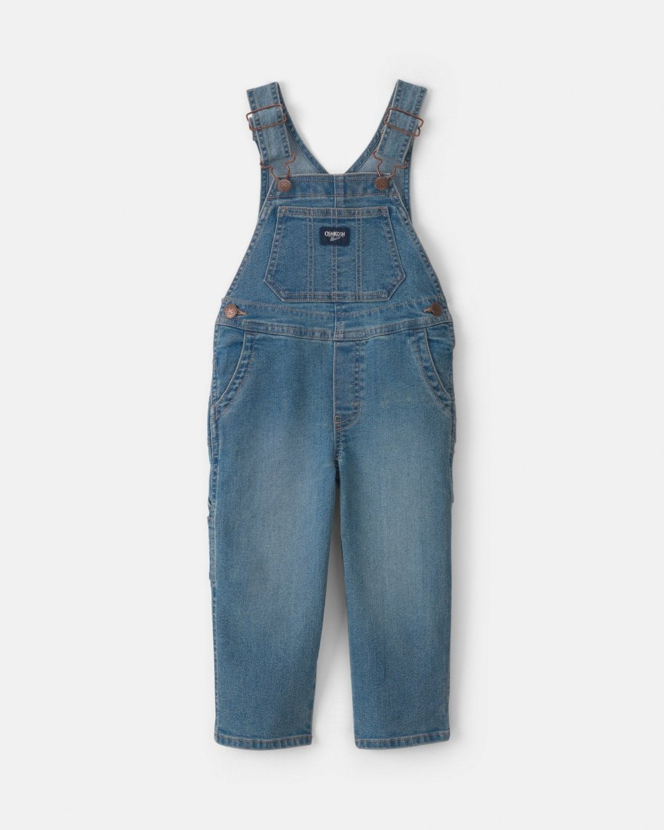 Conjunto 2 piezas, peto vaquero y camiseta gris - Carter's