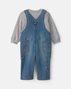 Conjunto 2 piezas, peto vaquero y camiseta - Carter's