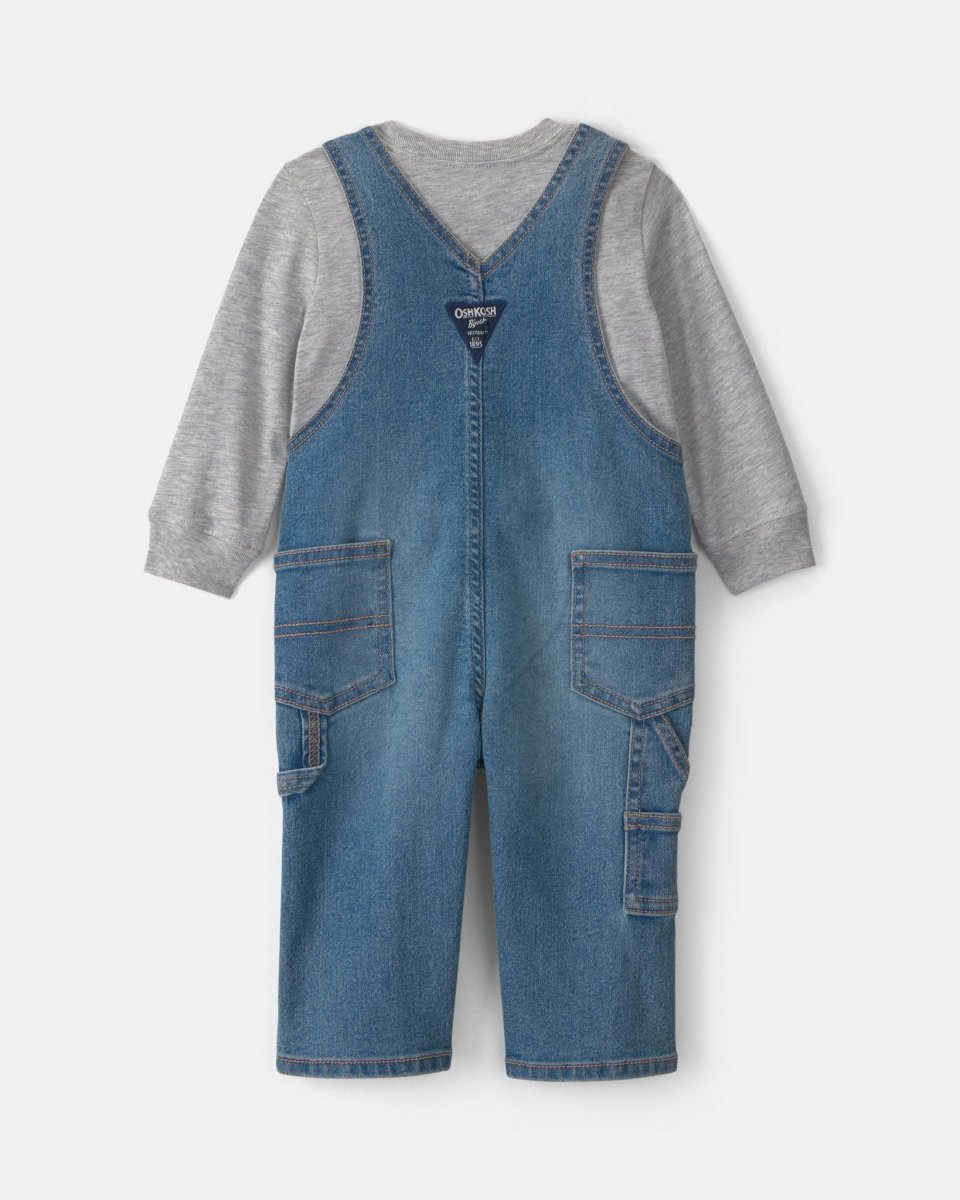 Conjunto 2 piezas, peto vaquero y camiseta - Carter's
