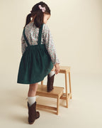 Conjunto 2 piezas, pichi de pana y camiseta, floral - Carter's