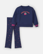 Conjunto 2 piezas, sudadera y legging acampanado, fresas - Carter's