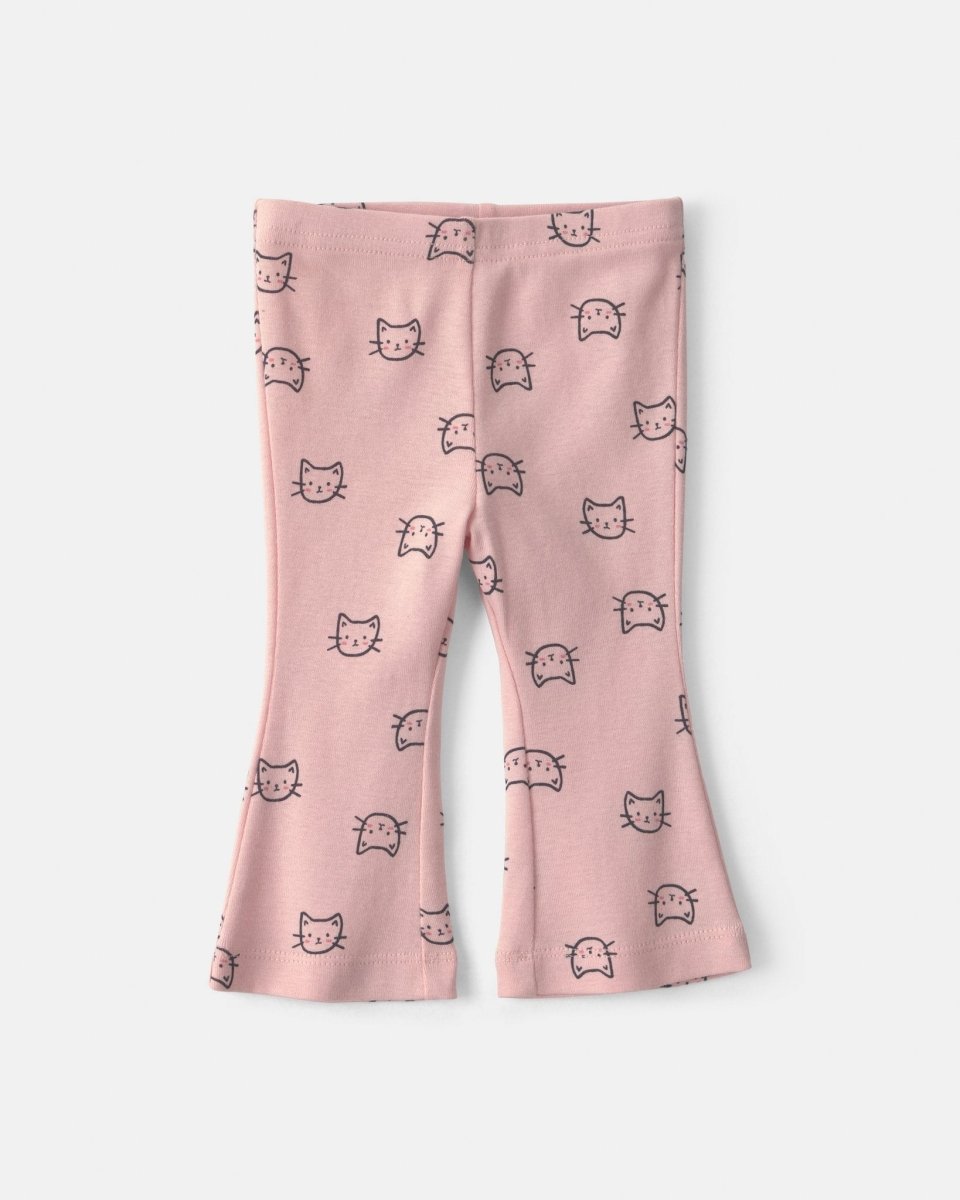 Conjunto 3 piezas, chaleco con capucha de gato, gris y rosa - Carter's