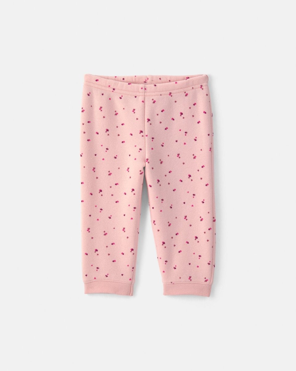 Conjunto 3 piezas, chaleco con capucha y pantalón, corazones - Carter's