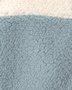 Conjunto 3 piezas, chaleco de borreguito, zorros en azul - Carter's