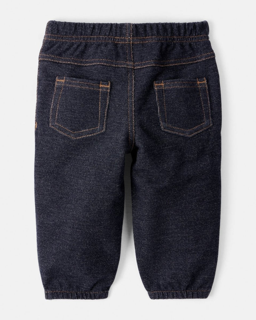 Conjunto 3 piezas chaleco rojo sólido estilo denim para bebé niño - Carter's