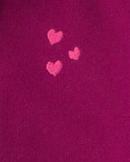 Conjunto 3 piezas, chaqueta con capucha, corazones morados - Carter's