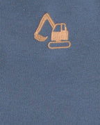 Conjunto 3 piezas, chaqueta con capucha, vehículos de obra - Carter's
