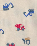 Conjunto 3 piezas, chaqueta con capucha, vehículos de obra - Carter's